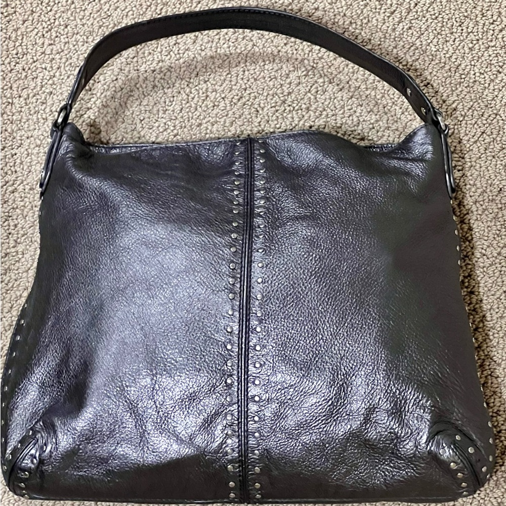 Michael Kors boho style bag studded silver/gray. Excellent condition.